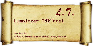 Lumnitzer Törtel névjegykártya